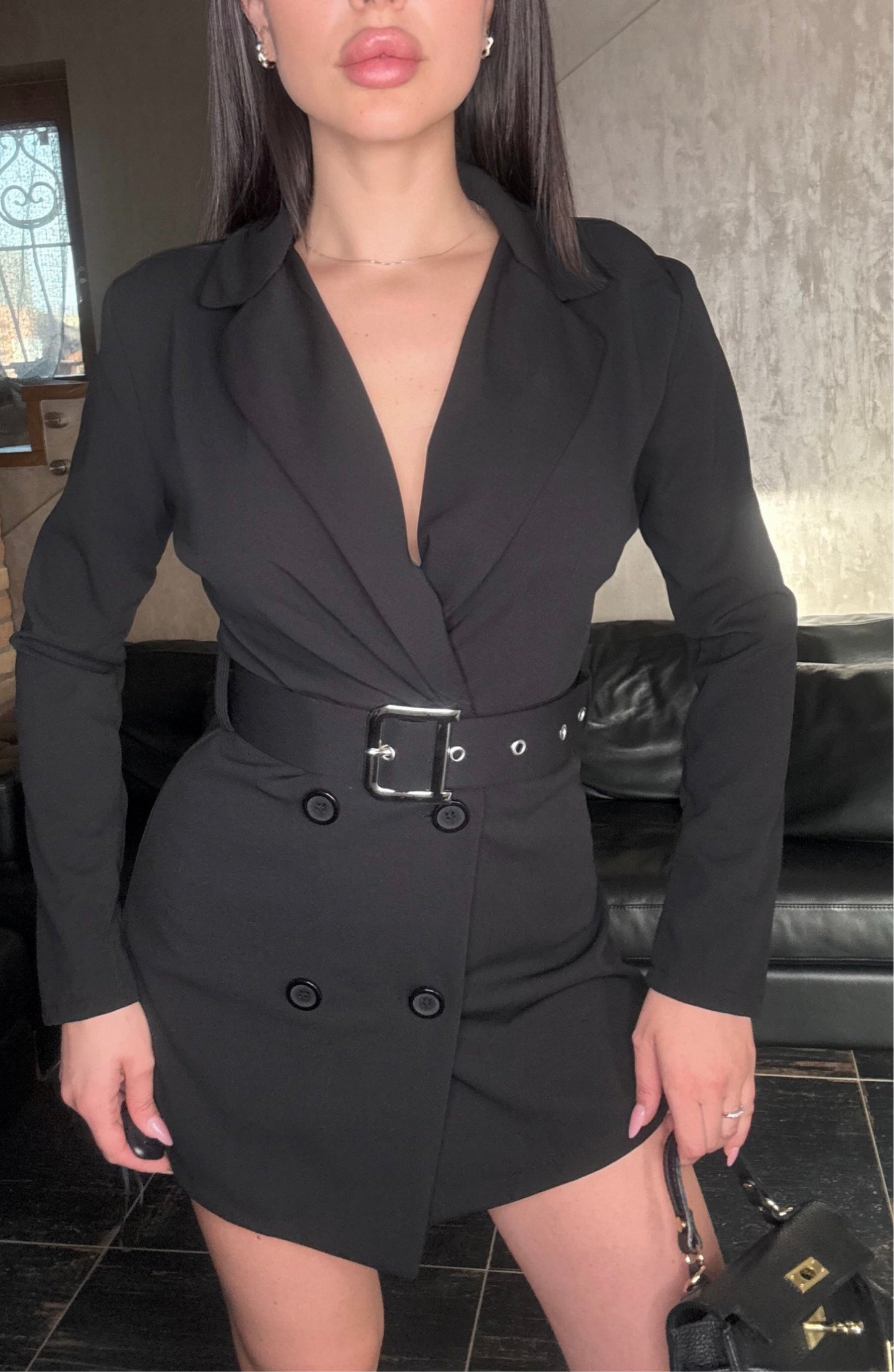Abito Blazer con pantaloncino e cintura