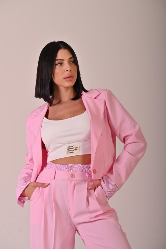 Completo Luvly Rosa Giacca e Pantalone
